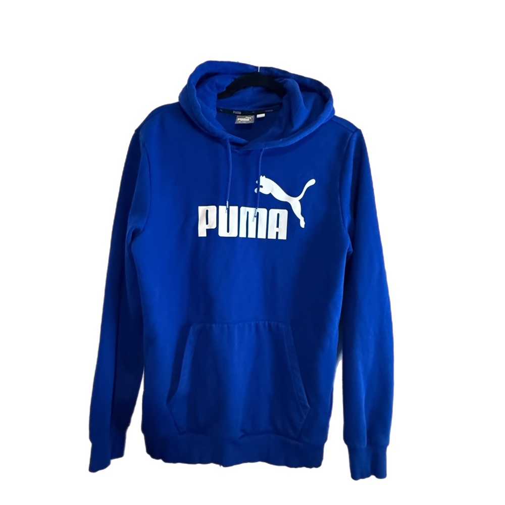 PUMA Men's Royal Blue Hoodie, Excellent condition, ships next day, Size M